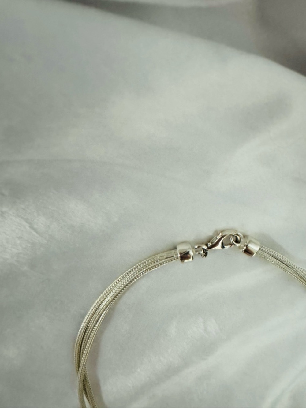 Elegant Italy Silver Multi-Strand Knot Necklace - Picture 2 of 2